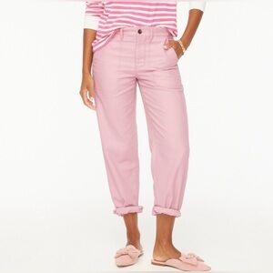 J.‎ Crew Light Pink Cotton Camp Utility Pants Preppy Relaxed